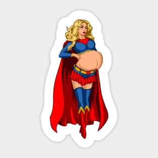 Super Pregnant Sticker